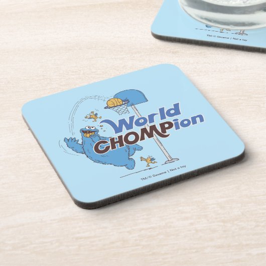 Cookie Monster | Basketballschuhe Getränkeuntersetzer (Linke Seite)