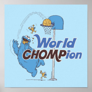 Cookie Monster Basketballschuhe Poster