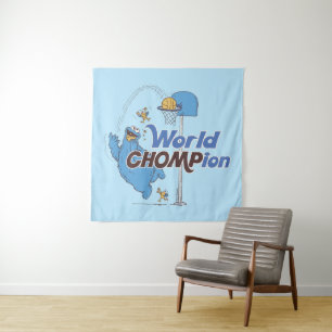 Cookie Monster   Basketballschuhe Wandteppich
