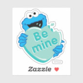 Cookie Monster "Be Mine" Valentine's Heart Candy Aufkleber (Blatt)
