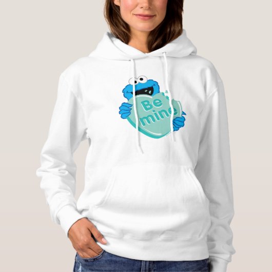Cookie Monster "Be Mine" Valentine's Heart Candy Hoodie (Vorderseite)