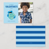 Cookie Monster "Be Mine" Valentine's Heart Candy Mitteilungskarte (Vorne/Hinten)
