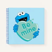 Cookie Monster "Be Mine" Valentine's Heart Candy Notizblock (Vorderseite)