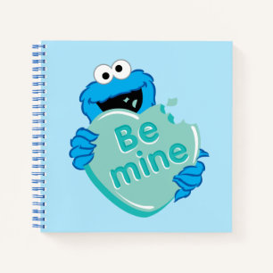 Cookie Monster "Be Mine" Valentine's Heart Candy Notizblock