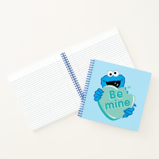 Cookie Monster "Be Mine" Valentine's Heart Candy Notizblock (Innenseite)