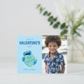 Cookie Monster "Be Mine" Valentine's Heart Candy Postkarte (Stehend Vorderseite)