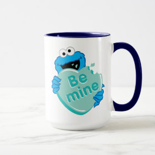 Cookie Monster "Be Mine" Valentins-Herz-Süßigkeite Tasse