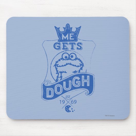 Cookie Monster bekommt Teig Mousepad (Vorne)