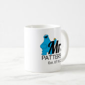 Cookie Monster benutzerdefinierter Paarbecher Kaffeetasse (VorderseiteRechts)