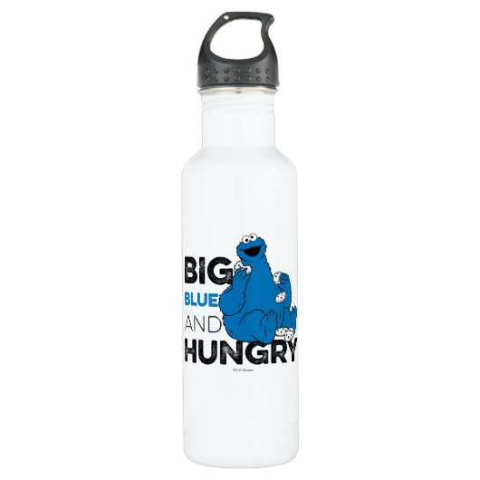 Cookie Monster | Big Blue & Hunger Edelstahlflasche (Vorderseite)