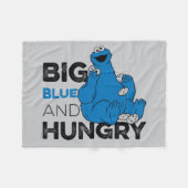 Cookie Monster | Big Blue & Hunger Fleecedecke (Vorderseite (Horizontal))