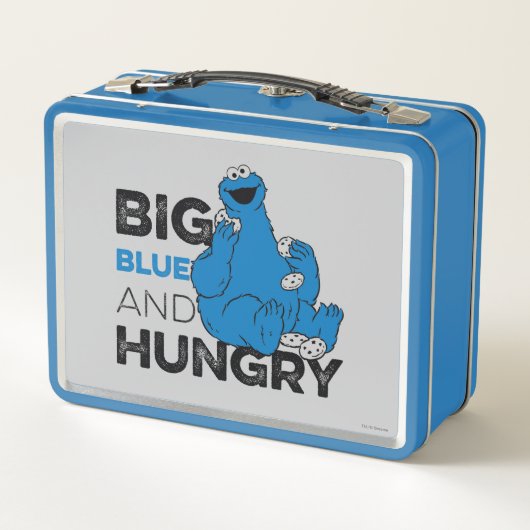 Cookie Monster | Big Blue & Hunger Metall Brotdose (Rückseite)