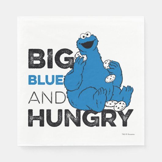 Cookie Monster | Big Blue & Hunger Serviette (Vorderseite)