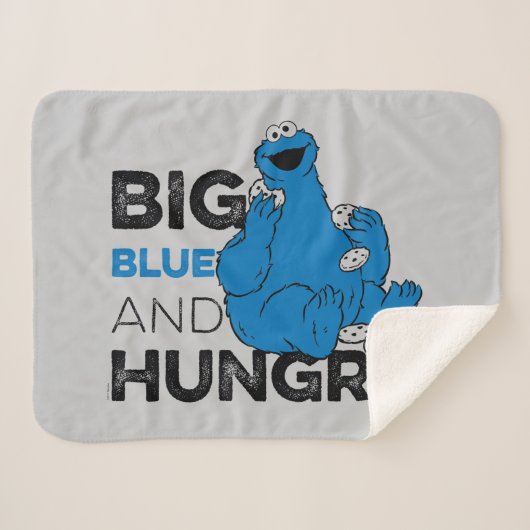 Cookie Monster | Big Blue & Hunger Sherpadecke (Vorderseite (Horizontal))