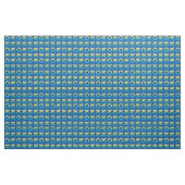 Cookie Monster-Blume-Muster Stoff (Fat Quarter (45,7 x 55,9 cm))
