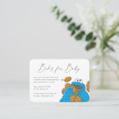 Cookie Monster Buchanforderung Beilage Platzkarte (Stehend Vorderseite)