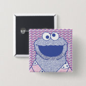 Cookie Monster | Button-Down-Cookie-Shirt Button (Vorne & Hinten)