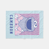 Cookie Monster | Button-Down-Cookie-Shirt Fleecedecke (Vorderseite (Horizontal))