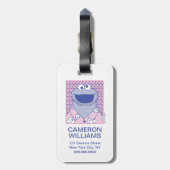 Cookie Monster | Button-Down-Cookie-Shirt Gepäckanhänger (Rückseite vertikal)