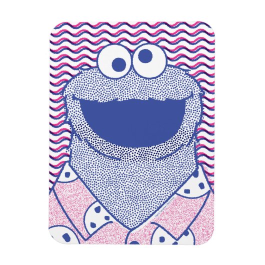 Cookie Monster | Button-Down-Cookie-Shirt Magnet (Vertikal)