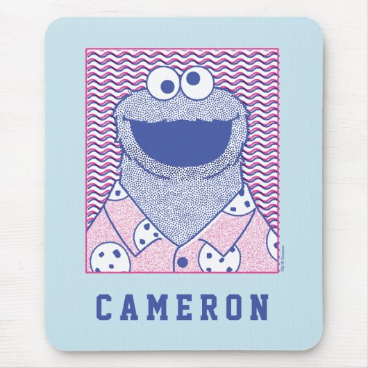 Cookie Monster | Button-Down-Cookie-Shirt Mousepad (Vorne)