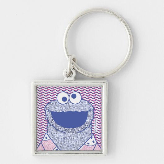 Cookie Monster | Button-Down-Cookie-Shirt Schlüsselanhänger (Vorne)