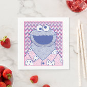 Cookie Monster | Button-Down-Cookie-Shirt Serviette (Beispiel)