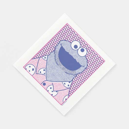 Cookie Monster | Button-Down-Cookie-Shirt Serviette (Ecke)