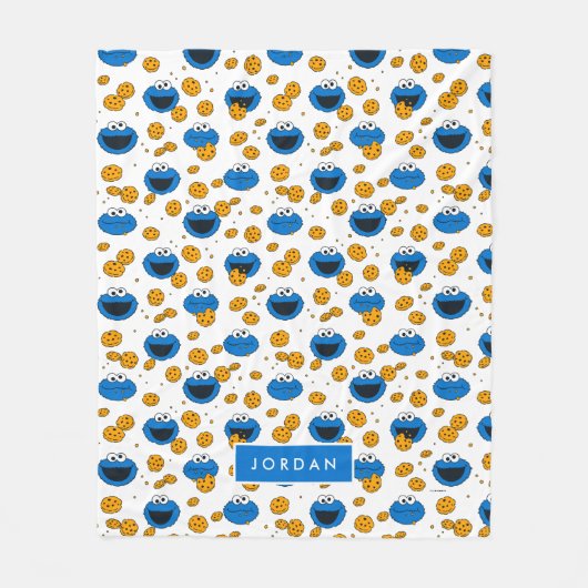 Cookie Monster | C ist für Cookie Pattern Fleecedecke (Vorderseite)