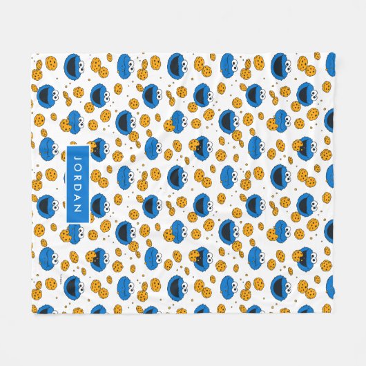 Cookie Monster | C ist für Cookie Pattern Fleecedecke (Vorderseite (Horizontal))