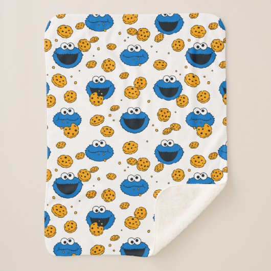 Cookie Monster | C ist für Cookie Pattern Sherpadecke (Vorderseite)