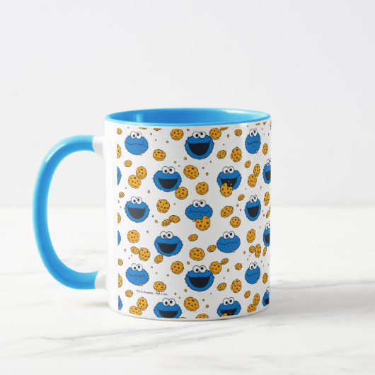 Cookie Monster | C ist für Cookie Pattern Tasse (Links)