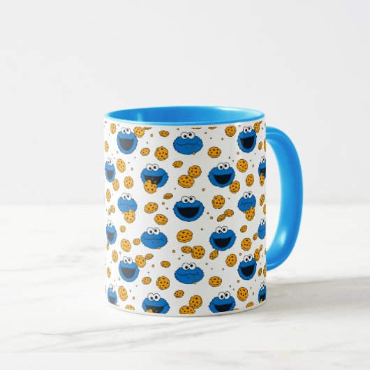 Cookie Monster | C ist für Cookie Pattern Tasse (VorderseiteRechts)
