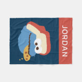 Cookie Monster Camp Cookies | Name hinzufügen Fleecedecke (Vorderseite (Horizontal))