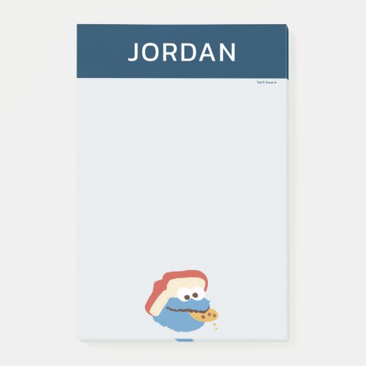 Cookie Monster Camp Cookies | Name hinzufügen Post-it Klebezettel (Vorderseite)