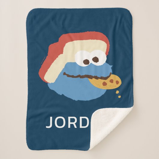 Cookie Monster Camp Cookies | Name hinzufügen Sherpadecke (Vorderseite)