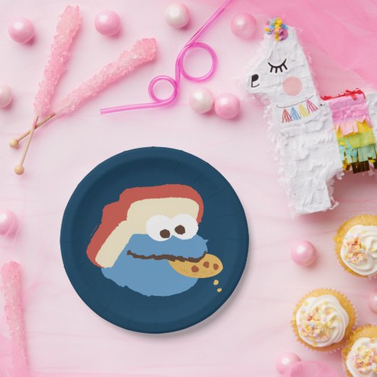 Cookie Monster Camp Cookies Pappteller (Party)