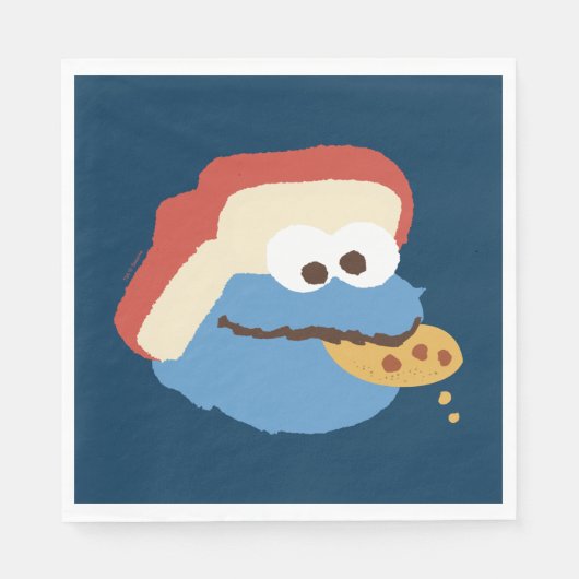 Cookie Monster Camp Cookies Serviette (Vorderseite)