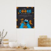 Cookie Monster Chalkboard Babydusche Willkommen Poster (Küche)