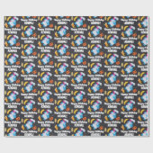 Cookie Monster Chalkboard Feinschmecker Truck Geschenkpapier (Flach)