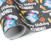 Cookie Monster Chalkboard Feinschmecker Truck Geschenkpapier (Rolleneckpunkt)