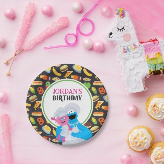 Cookie Monster Chalkboard Feinschmecker Truck Pappteller (Party)