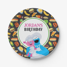 Cookie Monster Chalkboard Feinschmecker Truck Pappteller