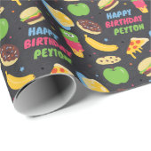 Cookie Monster Chalkboard Food Truck Geschenkpapier (Rolleneckpunkt)