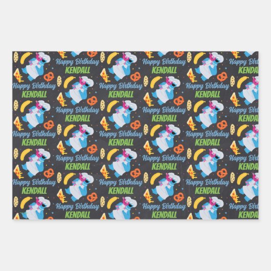 Cookie Monster Chalkboard Food Truck Geschenkpapier Set (Vorderseite 2)