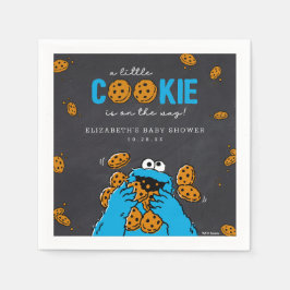 Cookie Monster Chalkboard Kinderdusche Serviette
