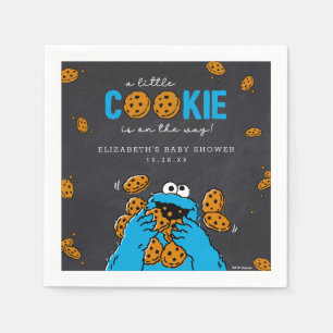 Cookie Monster Chalkboard Kinderdusche Serviette