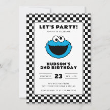 Cookie Monster Checkerboard Geburtstag