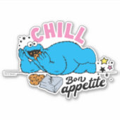 Cookie Monster | Chill Bon Appetit Aufkleber (Vorderseite)