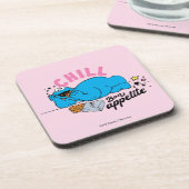 Cookie Monster | Chill Bon Appetit Getränkeuntersetzer (Linke Seite)